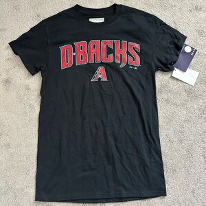 Arizona Diamondbacks Baseball Short Sleeve Tee Shirt Small Black Red D-Backs
